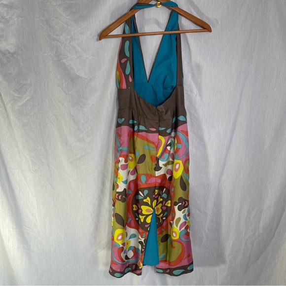 🌺 RAREVintage Collector’s DreamDress James Coviello100% SilkHalter MaxiDress. - Picture 2 of 16